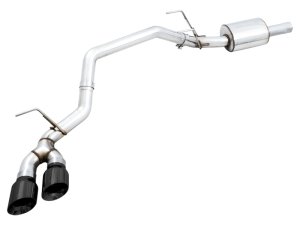 RAM 1500 Performance Exhaust - Rear - AWE Tuning - Cat Back 0FG Single Side Exit - Diamond Black - `09-`18